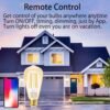 Smart Light Bulb LED Dimmable No Hub Required App and Voice Control Compatible with Alexa Google Assistant E26 Dimmable (G Gold, 1 Pack) - Image 6